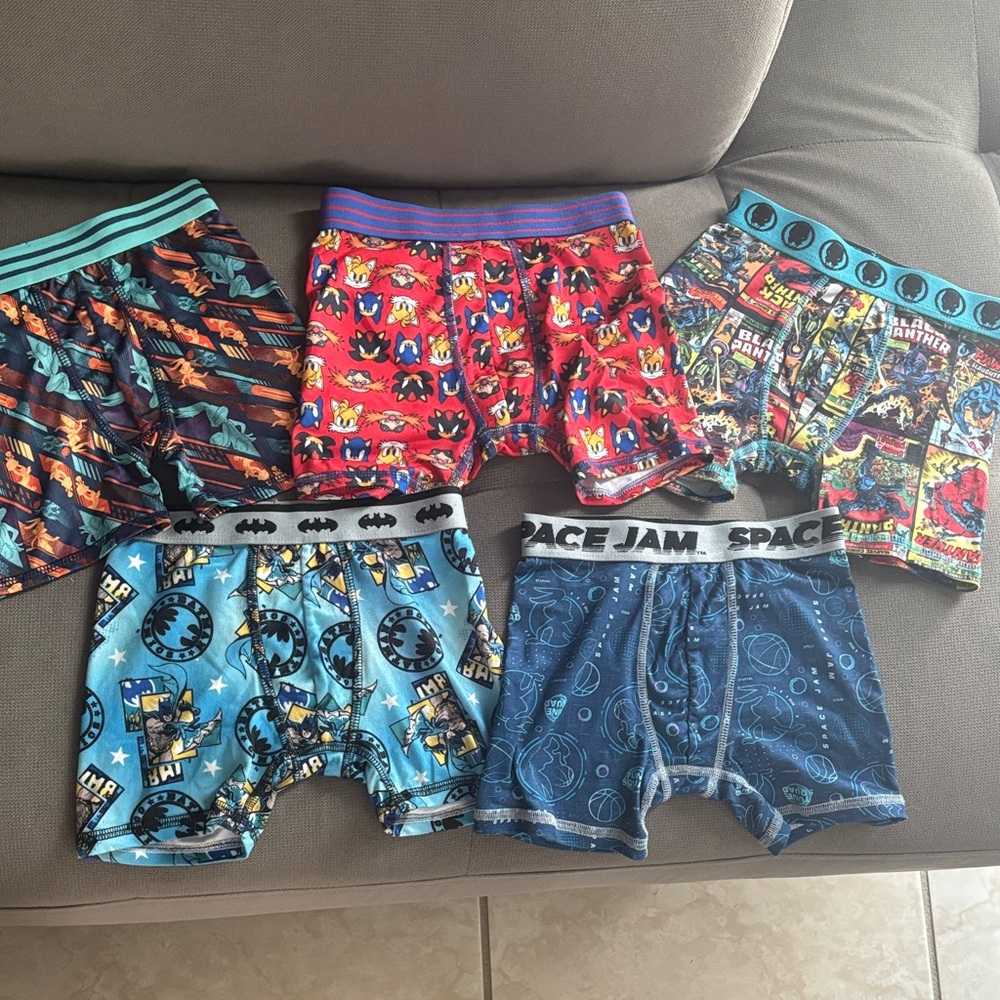 👦❤️Kids Cartoon Print Boxer Shorts Set